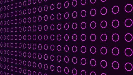Purple tech background with circular geometric shapes pattern in 4k