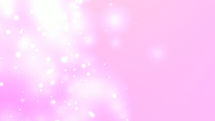 Bright pink bokeh glitter particles background