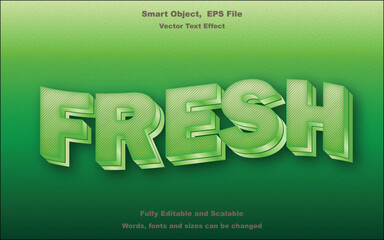 Fresh Text Effect Clean, Vibrant, and Natural Typography Style.