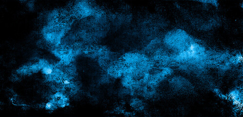 Fototapeta premium Blue background texture. blue background .Old wall pattern texture cement blue dark abstract blue color design are light with black gradient background.