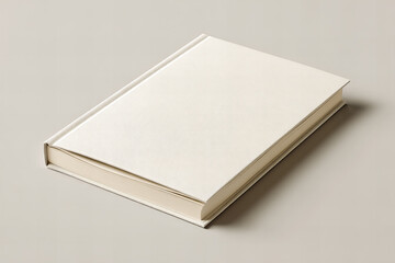 Blank white book mockup. Presentation or publication of a book in a publication