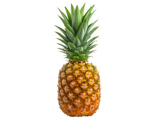 Fototapeta premium Pineapple Isolated on a Transparent Background.
