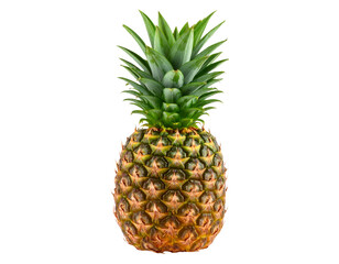 Fototapeta premium Pineapple Isolated on a Transparent Background.