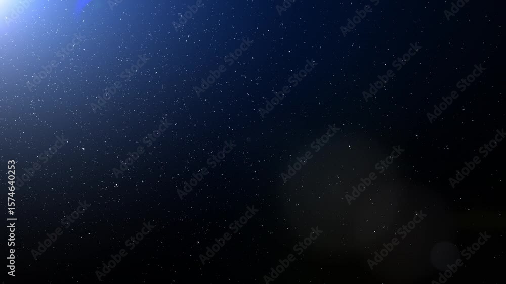 Canvas Prints natural organic dust particles floating on black background. dynamic dust particles randomly float i