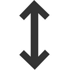 black double arrow