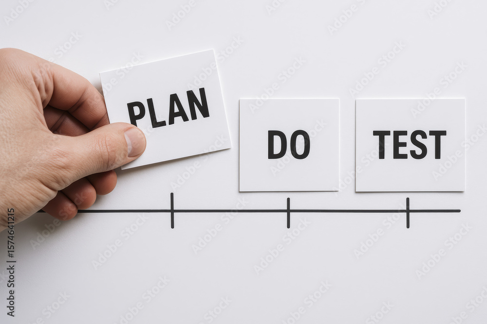 Poster a initiates a strategic workflow by placing the planning phase at the start a timeline leading to ex