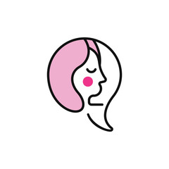 Logo design of a chat bubble in the shape of a human figure, symbolizing communication, connection, and customer interaction in a sleek, modern design.