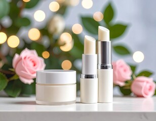 Cosmetic products on a surface