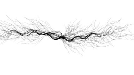 Abstract Fractal Line Design: A captivating fractal line design dances across the canvas. The image evokes feelings of dynamic movement and intrigue. 