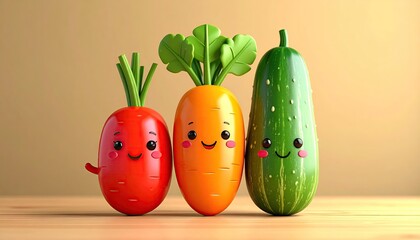 Cute cartoon vegetables (2)