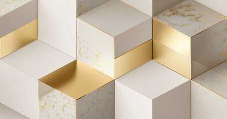 Abstract Beige and white Geometric Stone Pattern minimalist background