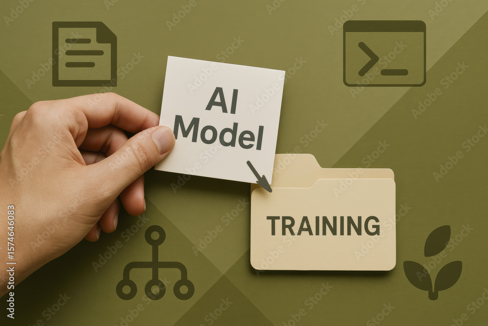 Poster the represents the development and organization intelligent systems through a process training model