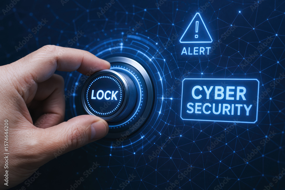 Poster activating advanced security measures the represents the safeguarding digital assets through virtual