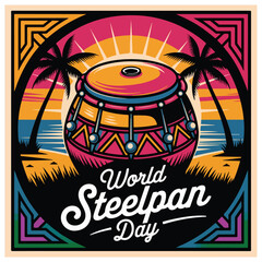 World Steelpan Day Observation Poster