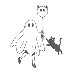 Retro Halloween Design design vector ghost