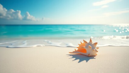 Cockleshell on the beach