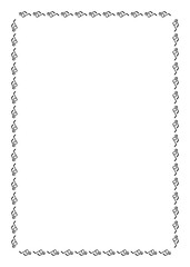 シンプルな手書きのかわいい旅行イメージの四角フレーム