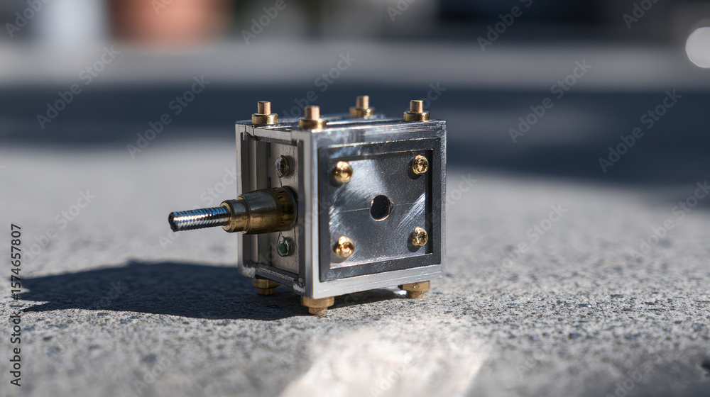 Aufkleber innovative metal prototype for an anomaly detection system machine with precision engineering for ad
