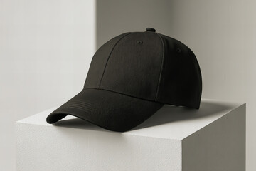  premium baseball black cap mockup	