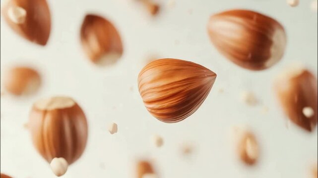 Animation of hazelnuts 