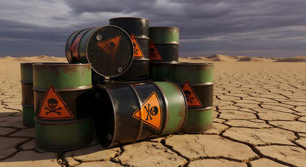 gas tank in the desert
