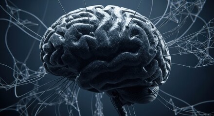 The Human Brain A Complex Organ of Thought and Cognition Visualized with Neural Network Connections