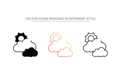 Cloud Weather icon design with white background stock illustration