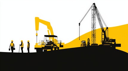 illustration drilling rig and equipment