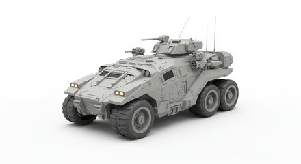 Military Armored Vehicle 3D Render