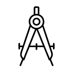 Find a compass drawing tool for geometry and technical drawing with precise measurements