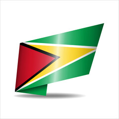 Obraz premium Folded national flag, shining with a shadow.