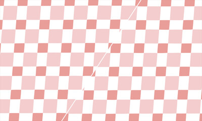 Red and White Checkered Seamless Pattern Minimal Geometric Background