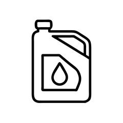Oil change service vector icon illustration for automotive maintenance and lubricants needs