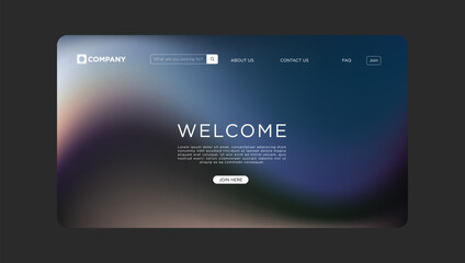 Website Landing Page Design Modern, Gradient, Welcome, Join, Company
