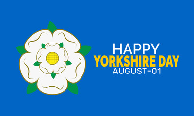 Yorkshire Day celebration background, England holiday concept, use for banner, poster, card, and social media design