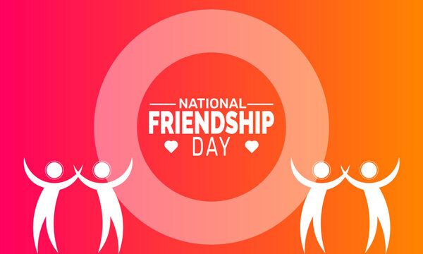 National Friendship Day background, celebration concept, use for banner, greeting card, poster, flyer, and social media design and promotional content - Powered by Adobe