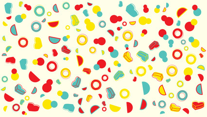 Colorful abstract pattern of geometric shapes. Abstract vector background for presentation, banner, creative poster design.