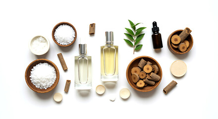 Perfume bottles with natural ingredients glass liquid