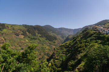 Wide valley view on Madeira Vertical