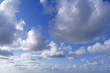 Blue sky with white clouds