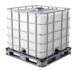 IBC tank png industrial tank png storage tank png chemical tank png large container png factory equipment png bulk container png transparent background image