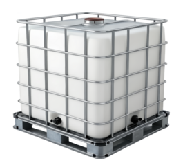 IBC tank png industrial tank png storage tank png chemical tank png large container png factory equipment png bulk container png transparent background image