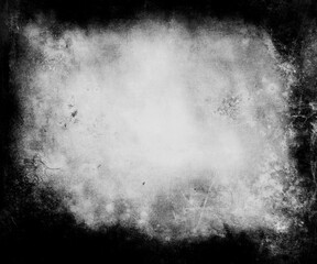 Grunge background, obsolete scary horror texture with black frame and space for your design