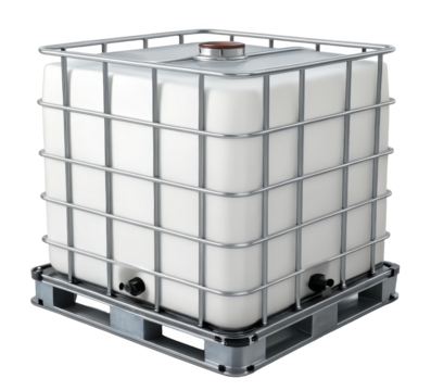 IBC tank png industrial tank png storage tank png chemical tank png large container png factory equipment png bulk container png transparent background image