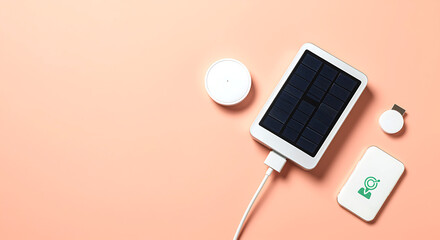 White solar charger and portable devices technology