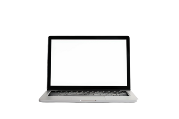 Classic white screen window displayed on transparent background