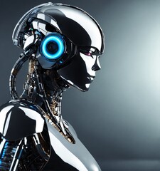 Fototapeta premium futuristic robot cyborg