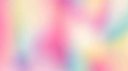 Soft pastel rainbow gradient background with smooth blending of pink, blue, yellow, and green hues creating calm and dreamy atmosphere