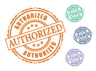 Official Approval Stamps, Verified Grunge Rubber Badge Vector Set  