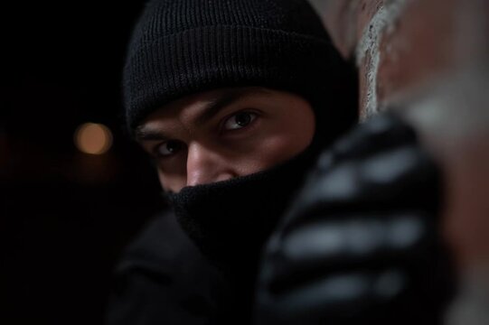 Robber, criminal person.